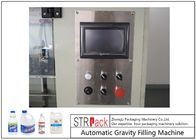 آلة تعبئة زجاجة الجاذبية الأوتوماتيكية لمنظف المرحاض / سائل التآكل 500 مل -1 لتر