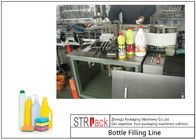 خط تعبئة الزجاجات الأنظف مع حشو زجاجة الجاذبية المضادة للتآكل وآلة السد الدوارة