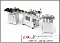 STL-A آلة وسم زجاجة عصير دائرية 200 قطعة / دقيقة