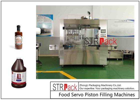 آلة تعبئة خطية لملء الزجاجة بالجاذبية للشامبو الكيميائي اليومي للمنظفات والتعبئة السائلة اللزجة