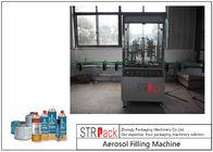 آلة تعبئة غاز الهباء الأوتوماتيكية الدوارة سعة 3600CPH لغاز البوتان