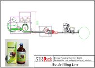 خط تعبئة زجاجة سائل الطب البيطري / خط آلة تعبئة سائل الزجاجة