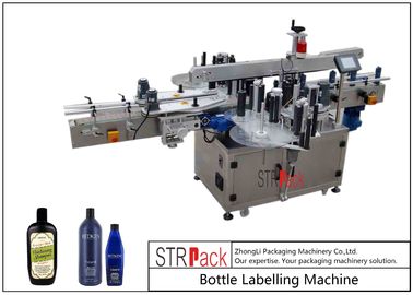 آلة وسم الزجاجة المستديرة / المسطحة / المربعة ، آلة وضع العلامات المزدوجة الجانبية المؤازرة